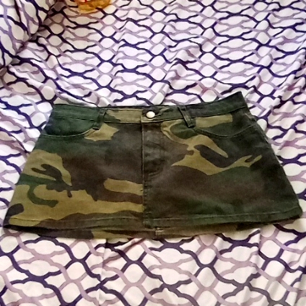 Los Angeles apparel micro mini denim skirt
